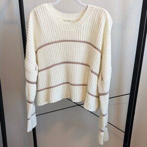 Moon & Madison striped pullover sweater